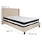 Flash Furniture Platform Bed Set, Riverdale, Queen, Beige HG-BM-35-GG - alternate 4